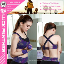 Custom Sublimated Young Ladies Sexy Yoga Sports Bra